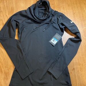 Nike Dri-FIT Black Cowl Neck Top